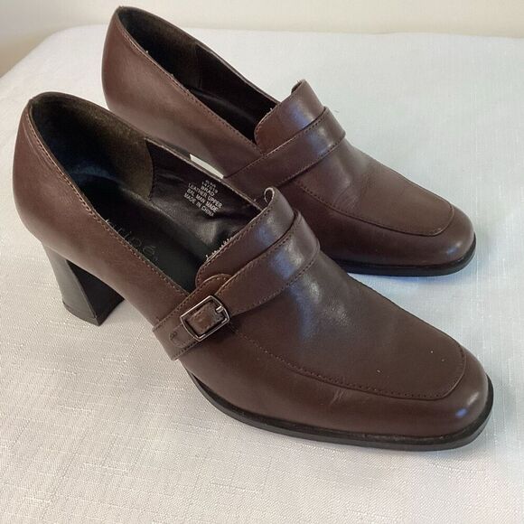 Maripe Brad Women’s Brown Leather Pump Size 6 - Picture 1 of 7